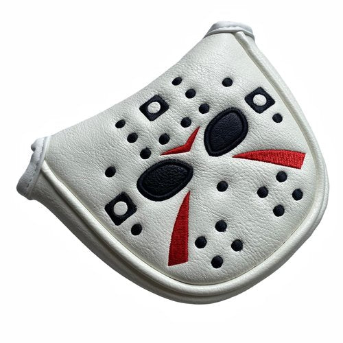 Golf Mallet Putter Head Cover Headcover Mallet Putter Cover fits for 2ball, Stroke Lab Series Putters, Ideal Golf Gift Headcovers for Men Golfer White (Round Mallet Cover)