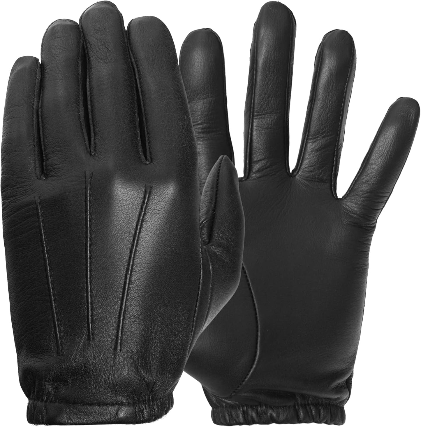 Pratt & Hart Guardia™ Men’s Black Leather Gloves - Perfect for Precision Tasks & Driving