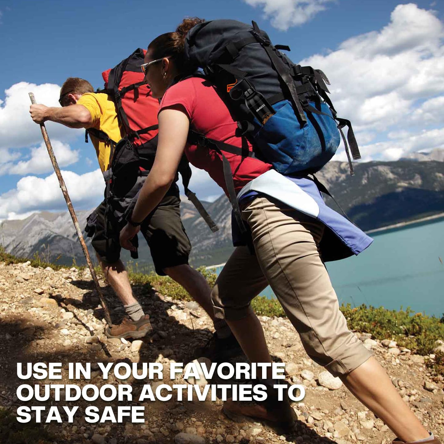 AIMSEIZE Pepper Spray for Hiking Maximum Strength Pepper Gel Outdoor Personal Protection 9.2fl Oz