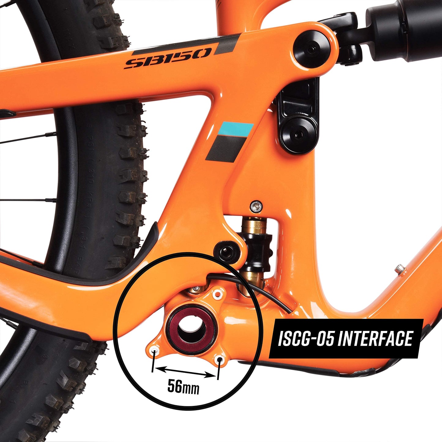 Funn Zippa AM Chain Guide, ISCG05 Interface, BSA Adapter Included, 32T-38T, Mountain Bike Chain Protector (Black)