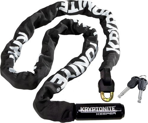 Kryptonite Keeper 712 Bike Chain Lock - 4 Feet Heavy-Duty Anti-Theft Security for Bikes, Motorcycles, and More
