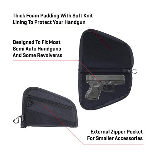 Allen Company 9" Auto-Fit 2.0 Handgun Case, Black