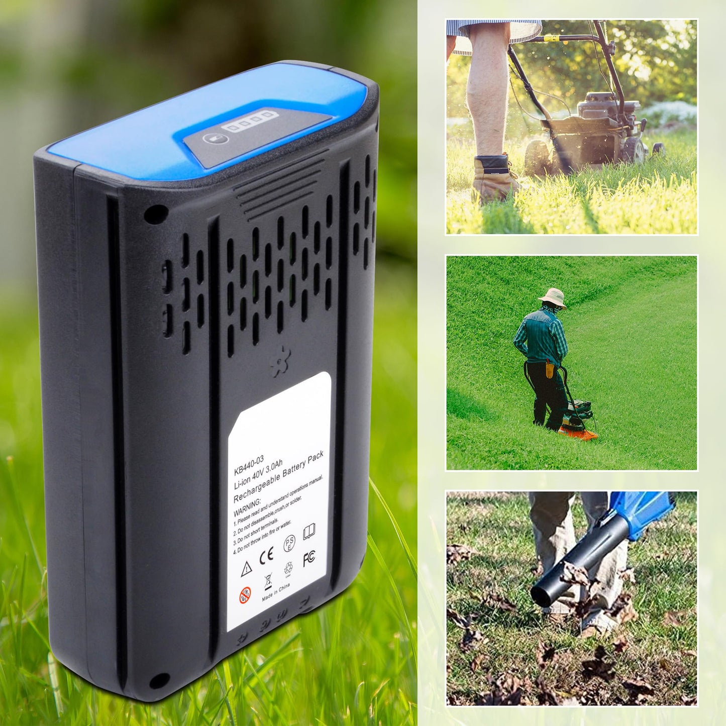 40V 3.0Ah Replacement Battery for Kobalt 40V KPM1040A-03 KM 4040-06 KM-1640-06 KB-540-06 KB440-06 KB440-03 KB245-06 KB240-06 KB2540C-06 KB640-03 KB2540C-06 KB240C-06 KB540-06 Cordless Power Tools