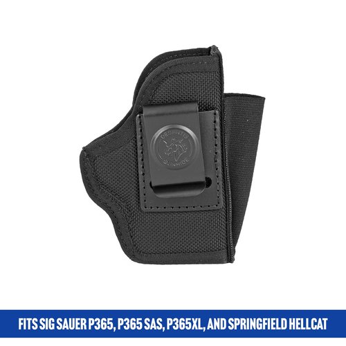 DeSantis Gunhide Gunhide, N87, Pro Stealth, Inside the Pants Holster, Fits SIG SAUER P365, Ambidextrous, Black Nylon, One Size (N87BJ8JZ0)