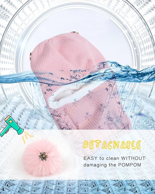 Camptrace Baby Toddler Winter Hat & Scarf Set - Fleece Lined Beanie for Girls & Boys