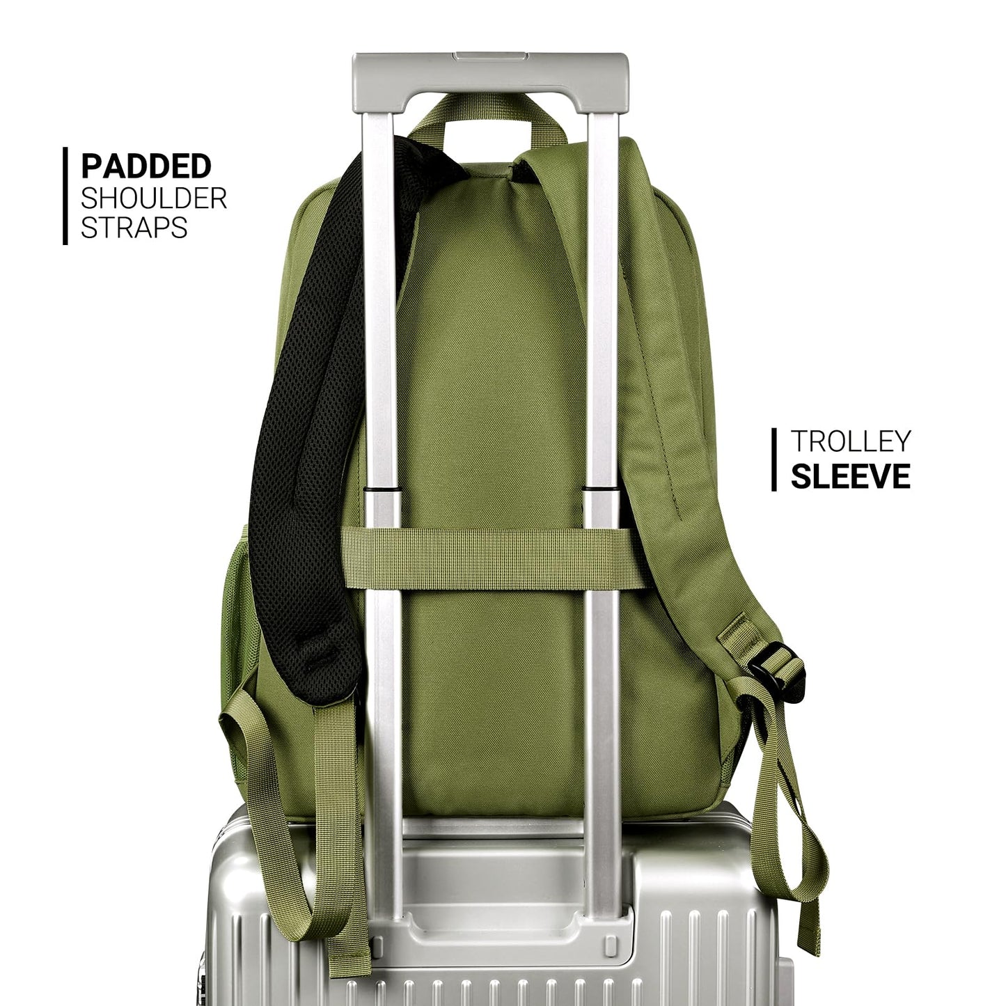 ZORFIN 26L Backpack for College, and Travel: Water Resistant Bookbag