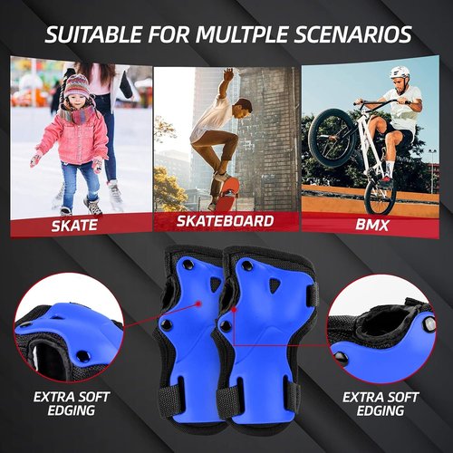 BOSONER Knee and Elbow Pad Set - Protective Gear for Adults & Kids | Ideal for Roller Skating, BMX, and Cycling