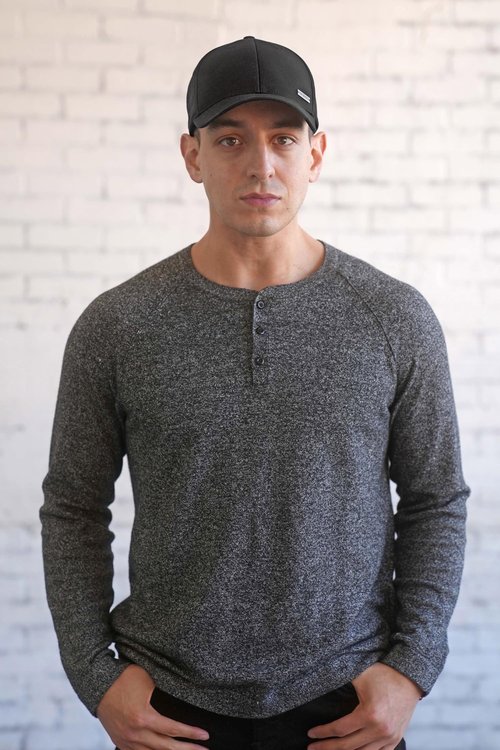 Fashion Baseball Hats for Men by King & Fifth | The Senna Baseball Cap with Low Profile & Menswear Fabric + Baseball Caps (US, Alpha, Small, Medium, Black Menswear)
