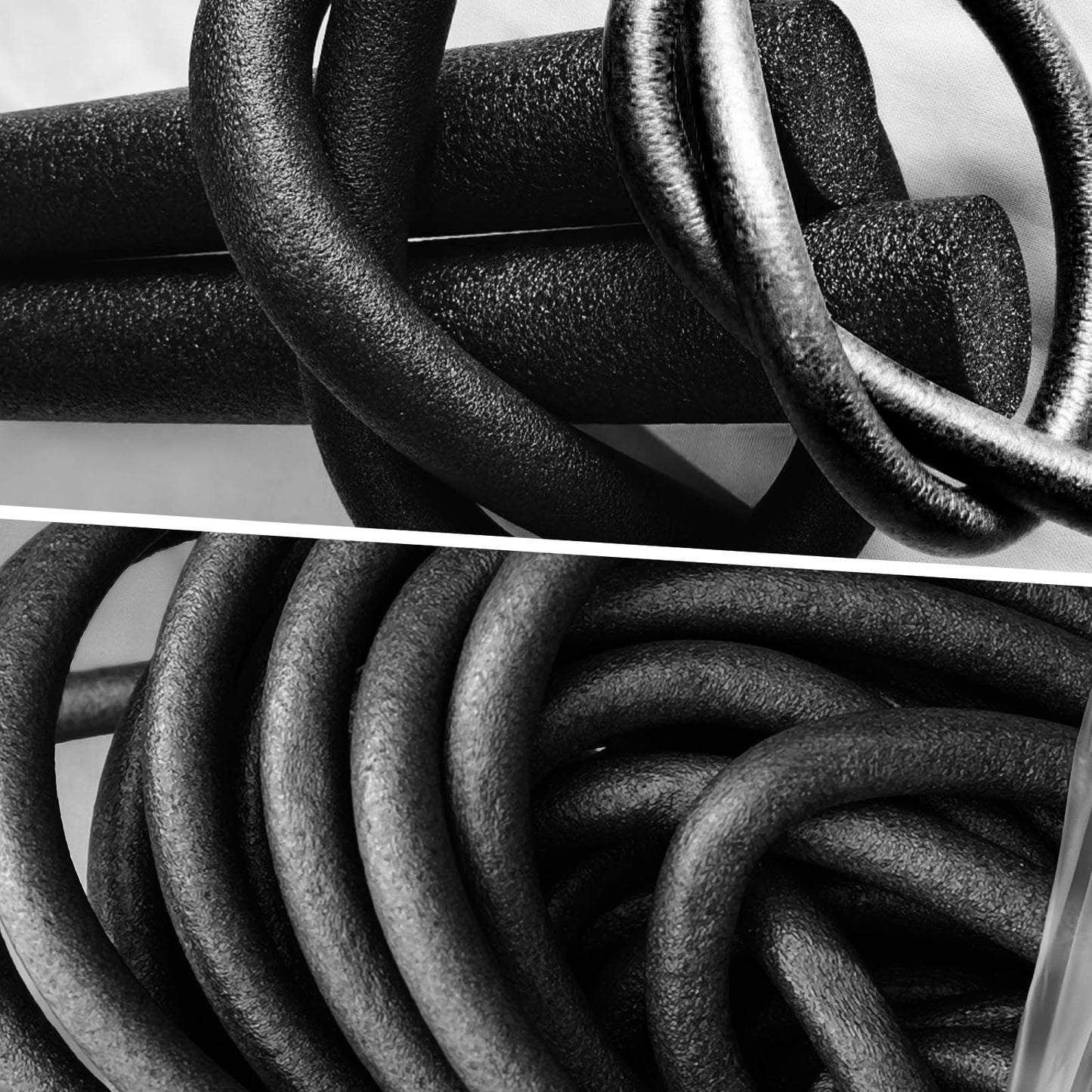 Foam Backer Rod for Gaps Concrete Crack Filler Joints Foam Gap Filler Caulk Saver Backing Rod Concrete Filler Rope (Black, 1/2 Inch x10 Feet)