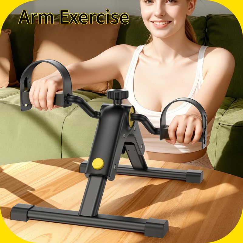 MOMODA Under Desk Bike Pedal Exerciser with LCD Display Portable Mini Exercise Bike for Arm and Leg
