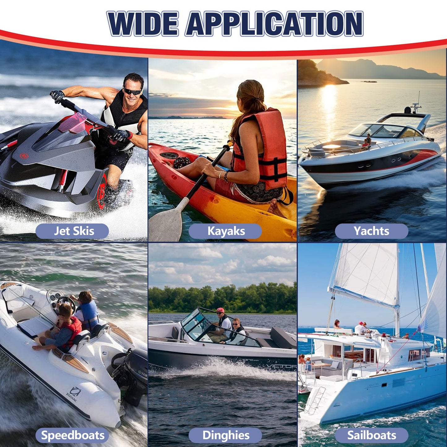 AstraVox Marine Fiberglass Repair Kit for Boats, Waterproof Gel Coat Repair Kit for Boats, Marine Epoxy Filler for Jet Ski, Kayak, Yacht, Speedboat, Dinghy, Fix Hole, Chip, Crack, Scratch (White)