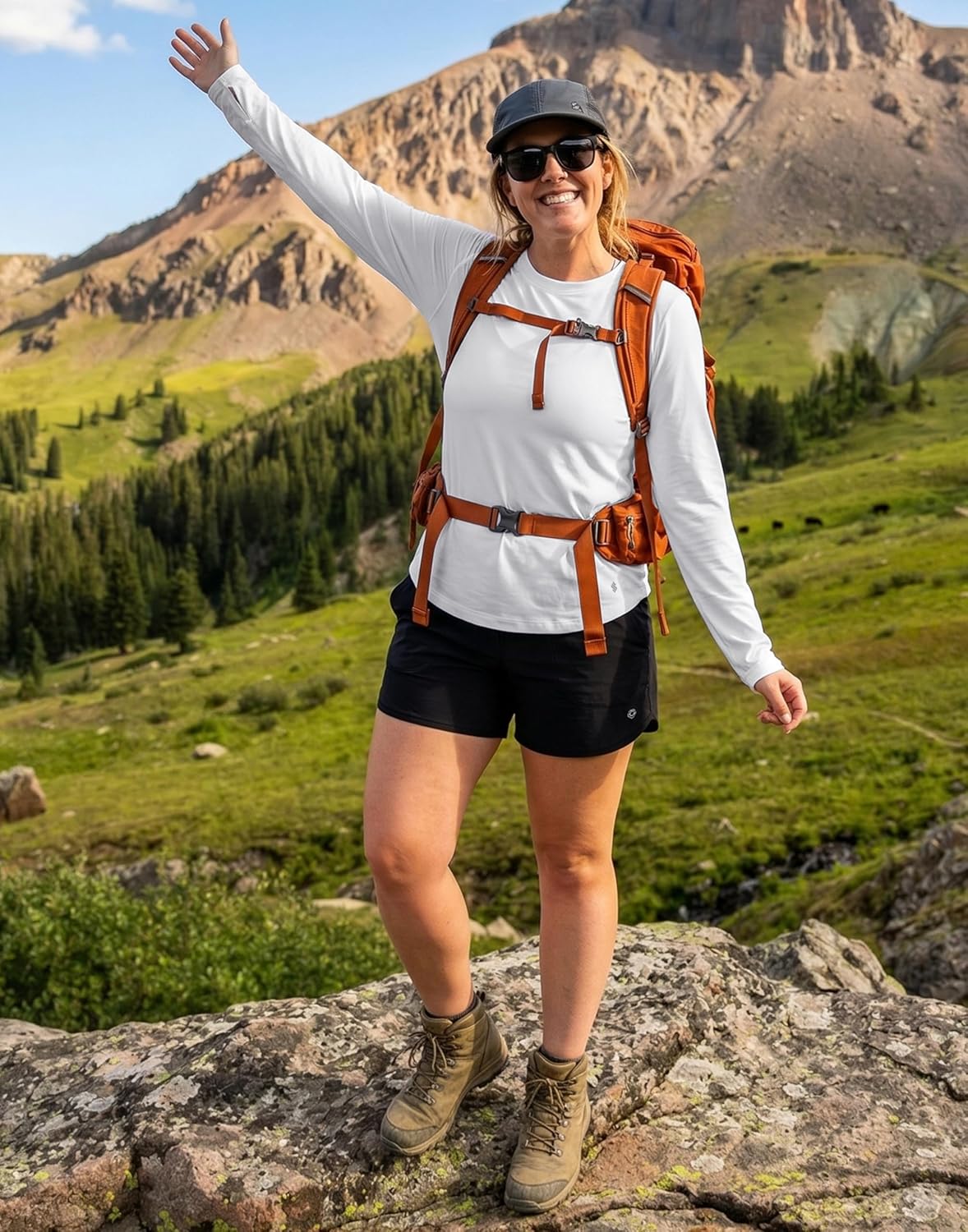 Soothfeel Women's Long Sleeve Workout Shirt - UPF 50+ UV Protection & Quick Dry Fabric