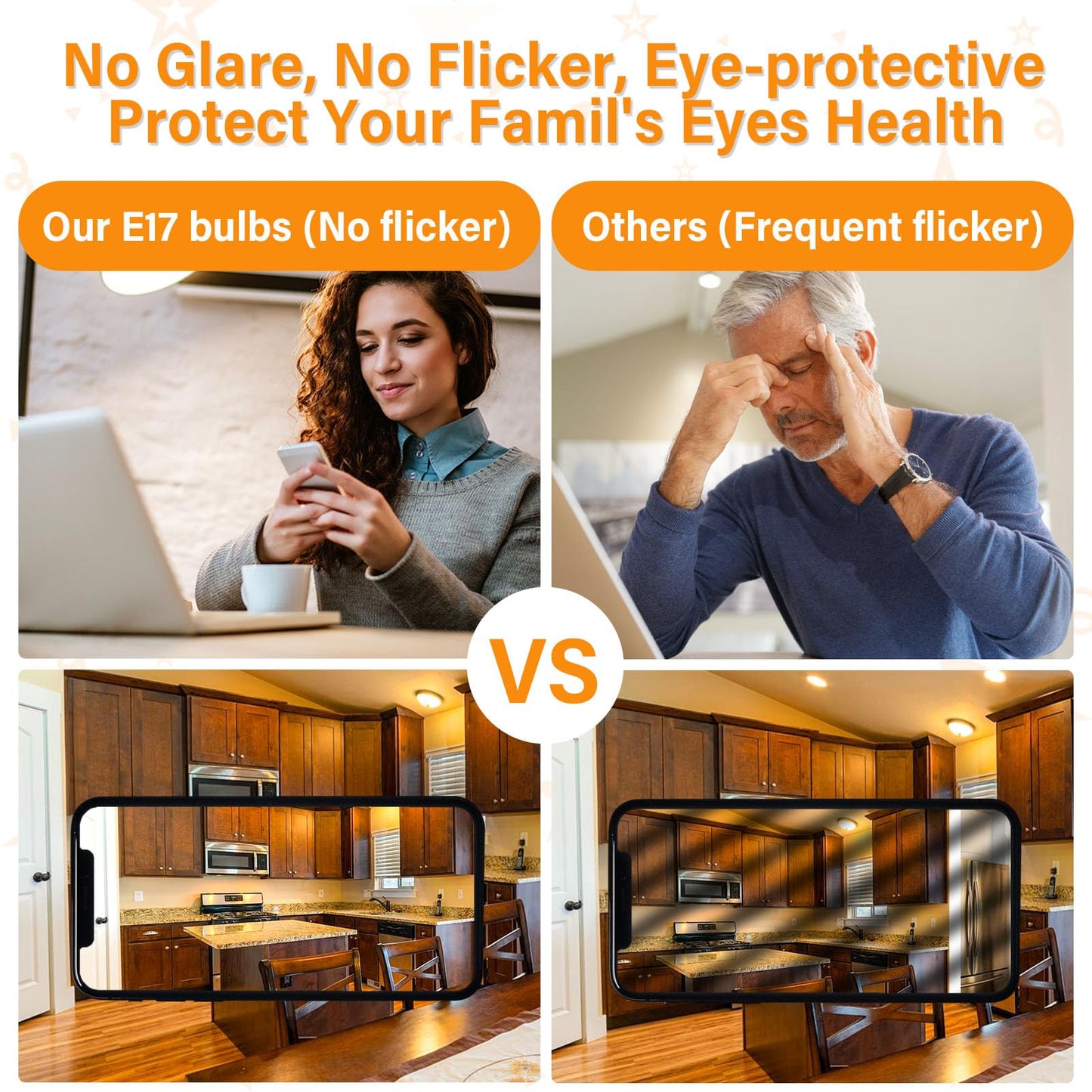 LED Microwave Light Bulbs Under Hood 30W Equivalent,Fit for LG Frigidaire Kenmore Whirlpool GE Over The Range Microwave,Dimmable Warm White 3000K,125V 3W E17 Base,Repalces 6912W1Z004B,2 Pack