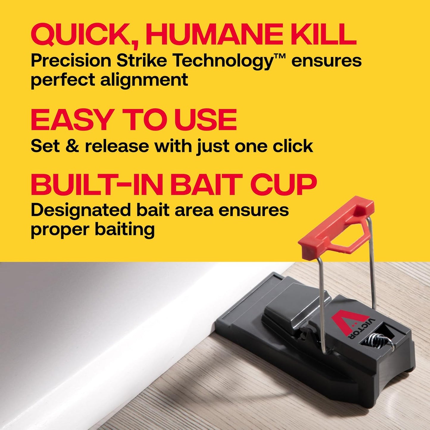Victor M123SSR Quick-Kill Mouse Trap - 6 Reusable Traps for Effortless Rodent Control