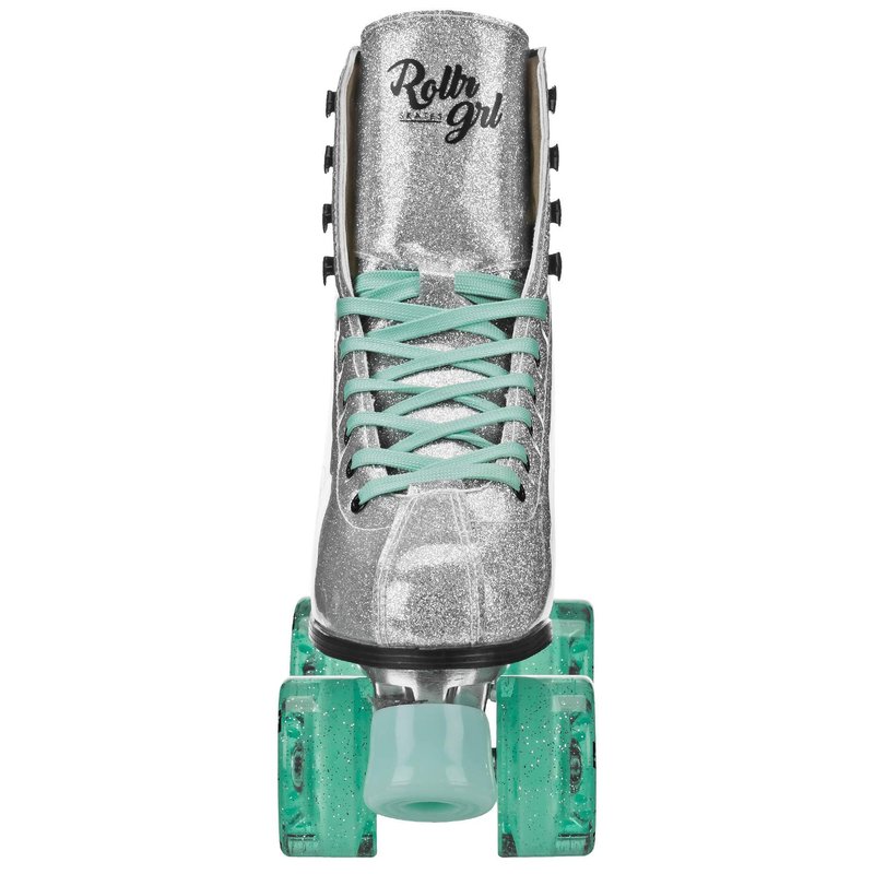Rollr GRL Astra Glitter Roller Skates - Women's Silver/Black Size 09