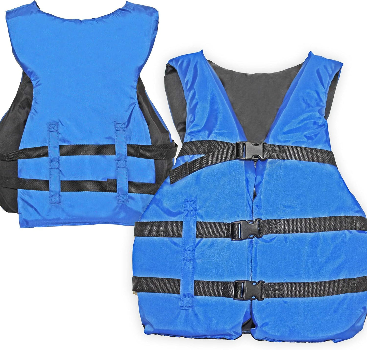 Coast Guard Approved Life Jacket Paddle Vest - Type III PFD Flotation Device for Jet Ski, Kayak & Wakeboarding | 4 Pack