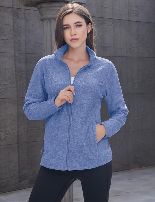 MAGCOMSEN Fleece Jacket for Women - Lightweight, Soft, Warm Winter Jacket with Pockets | Ideal for Outdoor Hiking