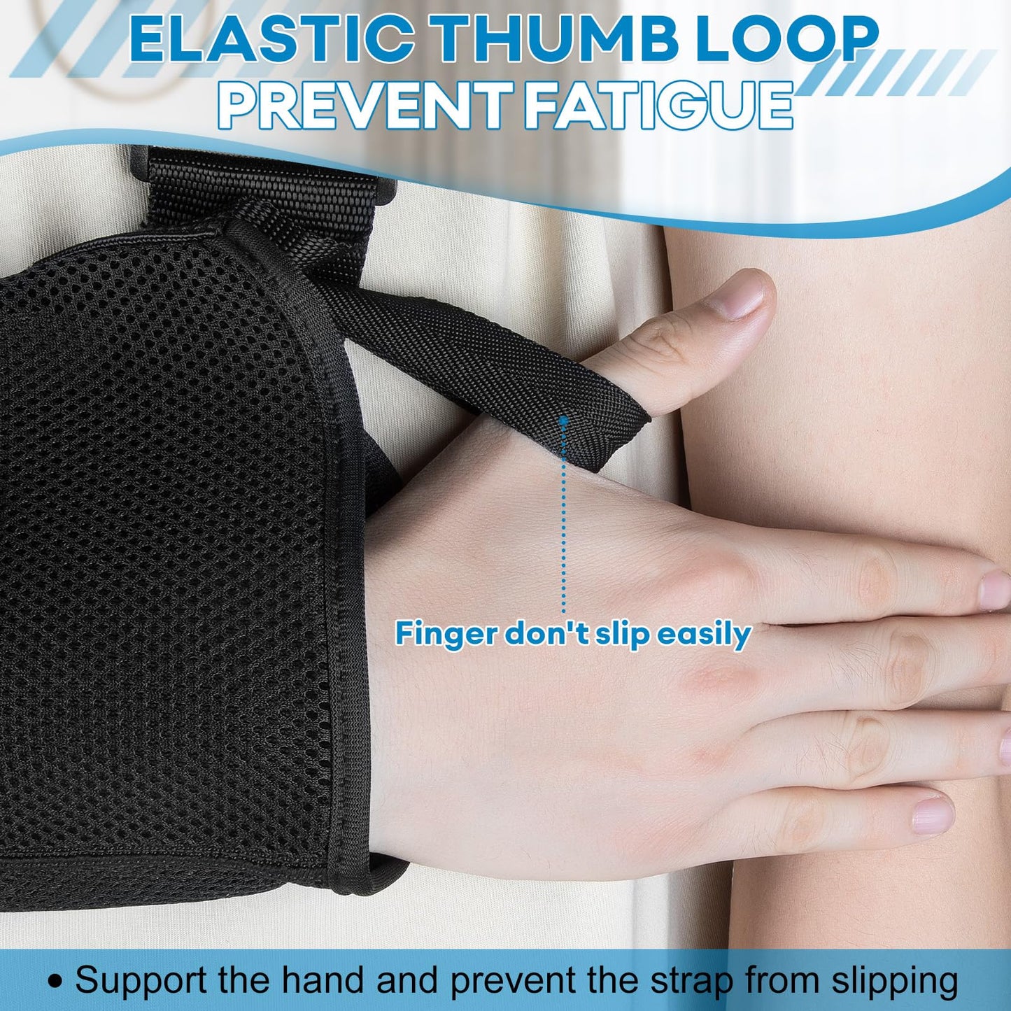 NINEMAX Arm Sling Shoulder Immobilizer Rotator Cuff Support for Shoulder Elbow Injury,Mesh Breathable Brace Left Right Arm Strap for Broken or Fractured Bones for Women Men with Pad (M)
