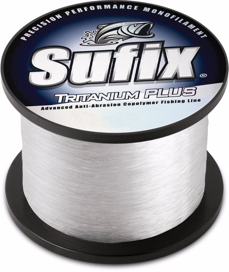 Sufix Tritanium Plus 1/4-Pound Spool Size Fishing Line (Clear, 50-Pound)