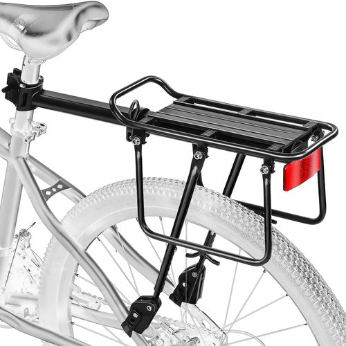 YONTUO Rear Bike Rack,Bike Cargo Rack,Soft Hanging pad，Large Size Protection Brackets and Reflective,Adjustable,Universal,Fit 24" to 29" Bike Frames,BCR09