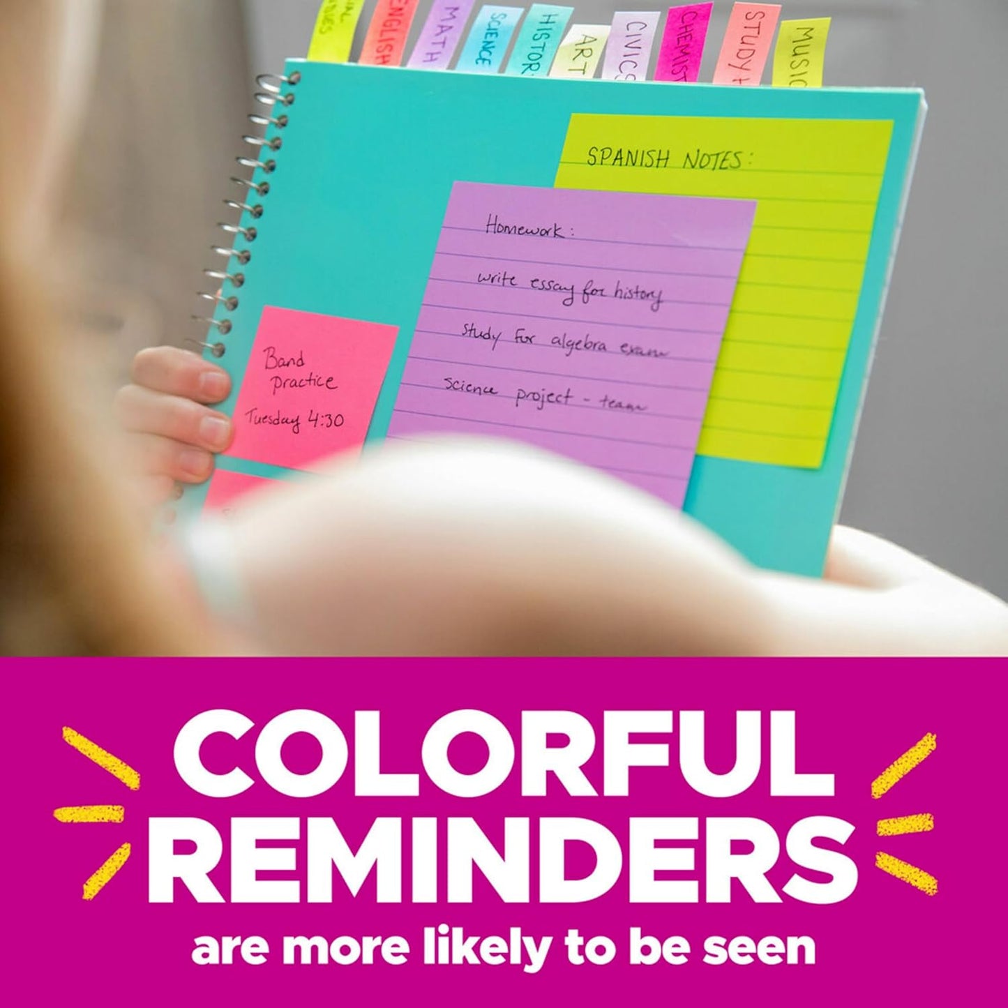 Post-it Super Sticky Notes - 24 Pads | 3 x 3 Inches | Supernova Neons Collection - 2X Sticking Power