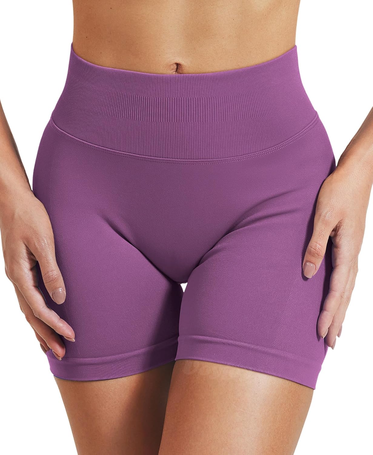 VOYJOY Women's Workout Impact Shorts - Scrunch Butt Lifting Seamless Gym Biker Shorts | 2.5" to 6" Sizes