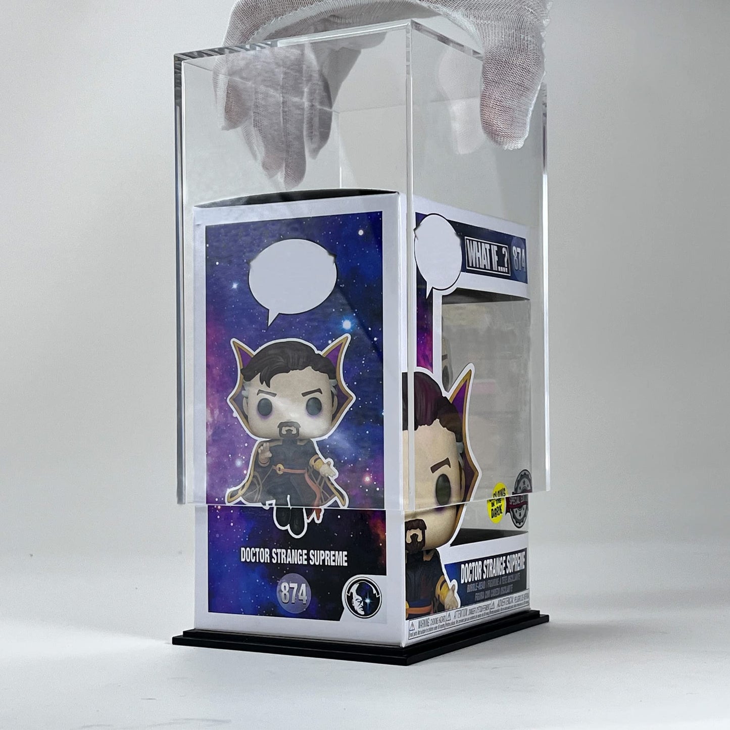 HEMYLU Clear Acrylic Pop Protector Compatible with Funko POP! 4 Inch Figurine, Dustproof Acrylic Display Case for Exclusive Collectible Vinyl Figures