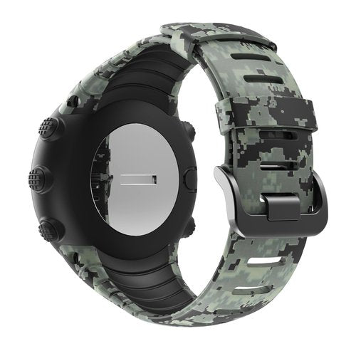patrohoo Bands for Suunto Core Strap, Rubber Replacement Watch band for Suunto Core SS014993000,Transparent Camouflage