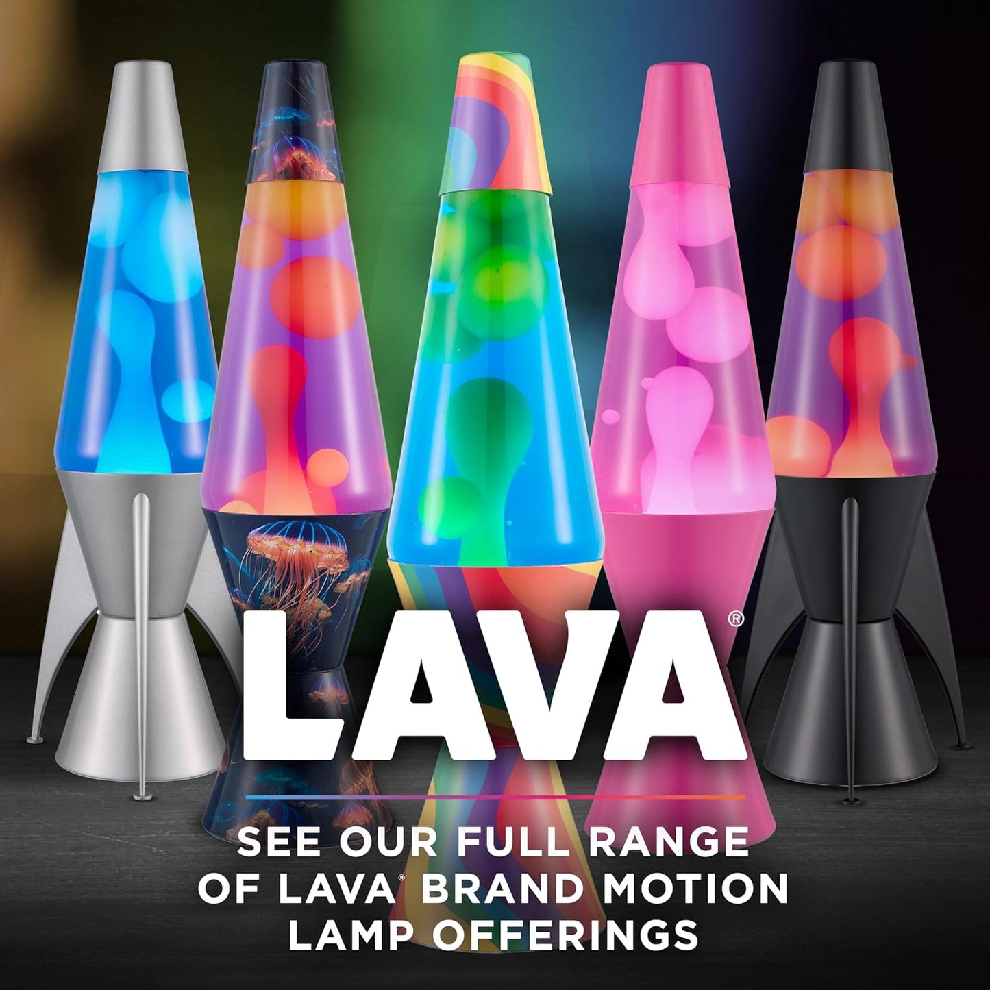 14.5" Wild Pink Lava Lamp - Classic Liquid Motion with White Wax & Pink Liquid - Item #2361