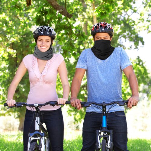Geyoga UV Protection Cooling Neck Gaiter - 6 Pieces Breathable Face Mask Scarf for Summer