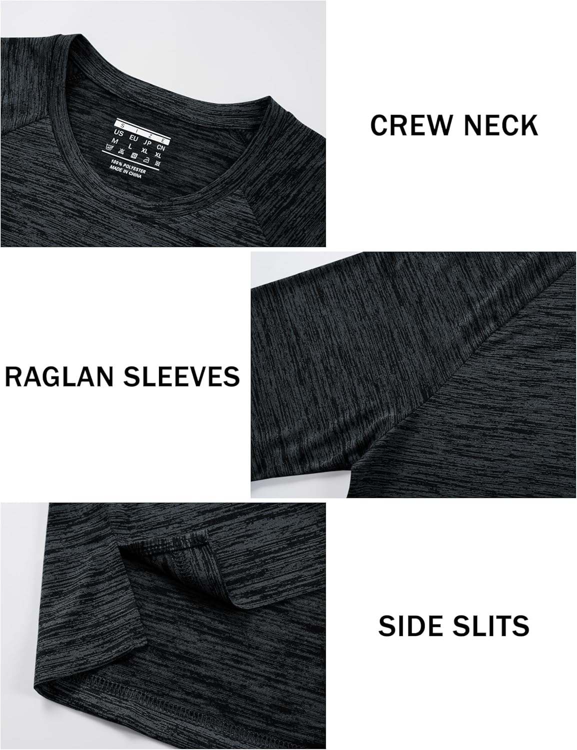 TACVASEN Men's Athletic T-Shirts - Breathable Short Sleeve Dry Fit Workout Tops | Ideal for Gym & Running