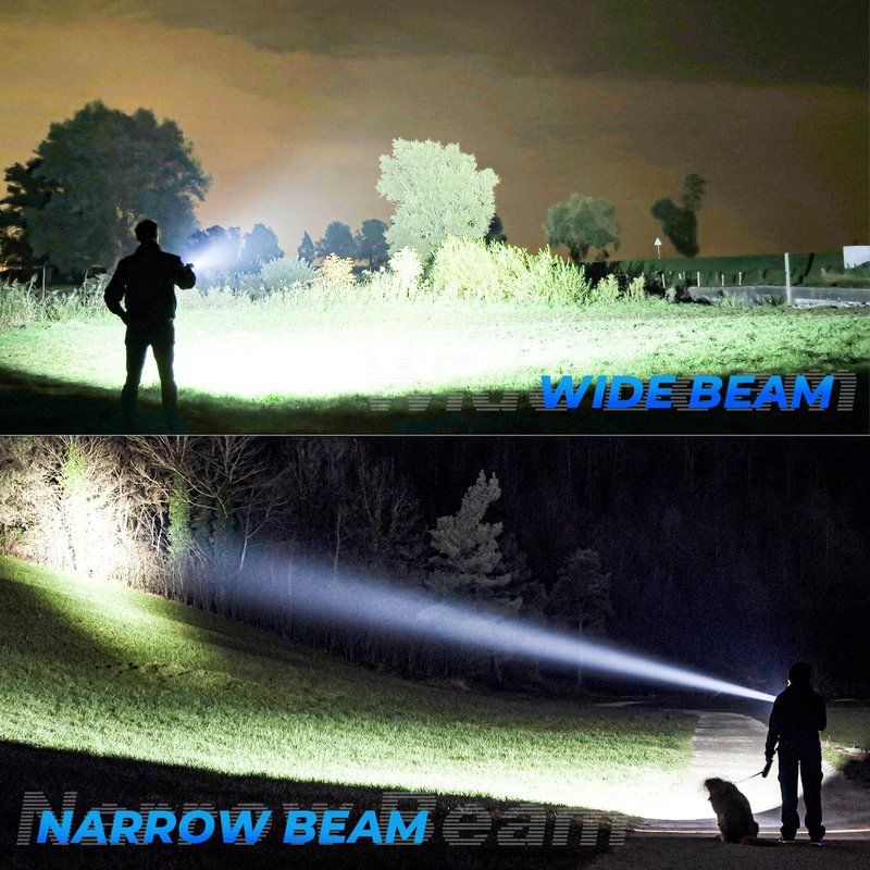 SKNSL Rechargeable LED Flashlights High Lumen,99,000 Lumens Super Bright Flashlight,Powerful Flash Light 5 Modes for Outdoor Emergency Hiking Camping