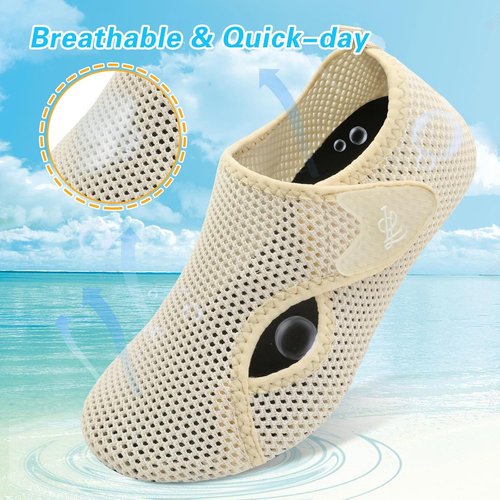 LeIsfIt Water Shoes for Women Men Swim Beach Barefoot Shoes Quick Dry Aqua Socks for Pool Diving Boating River Yoga Lake Surf