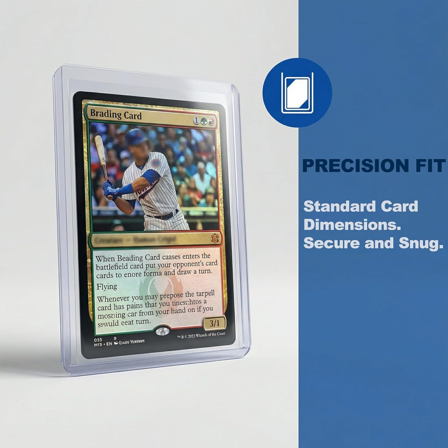 Skiennix 400 Pcs Card Sleeves - Premium Hard & Soft Plastic Trading Card Holders | 3 x 4 Inch Protectors