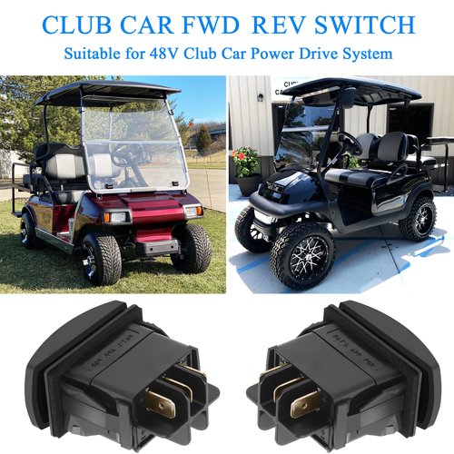 Forward Reverse FWD REV Switch 48V for Since 1996 Electric Golf Cart Club Car DS/Onward/Tempo/Precedent, Replacement Part 101856001, 101856002 (Screw Set Without Base)