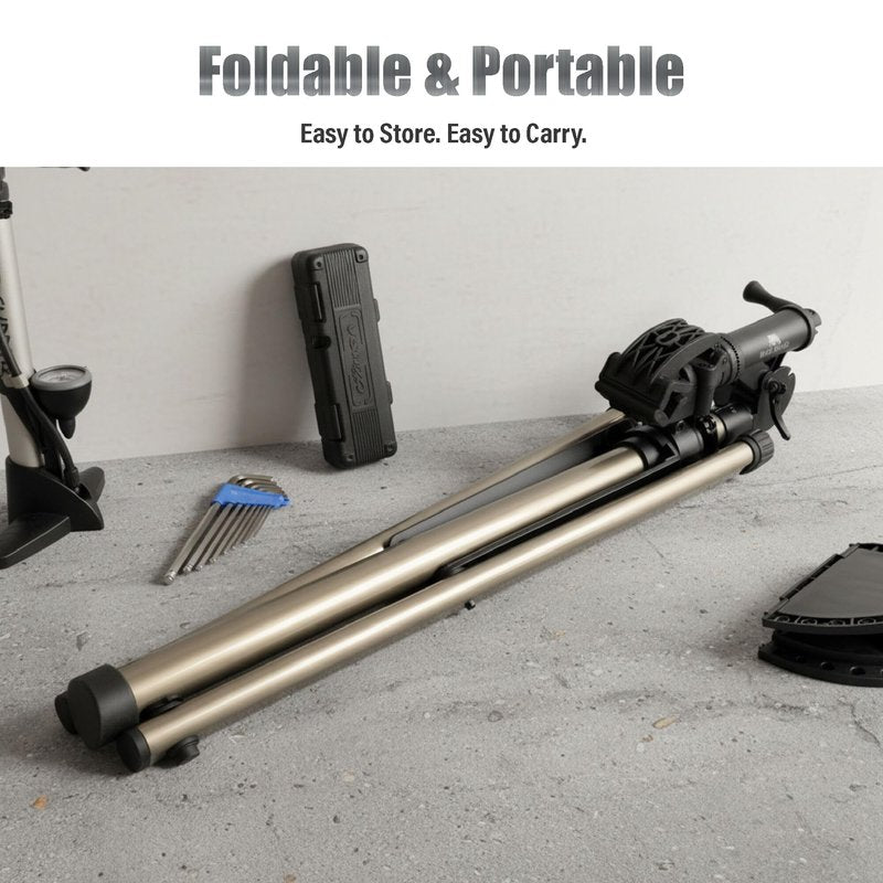 BikeHand Bike Repair Stand - Home Portable Bicycle Mechanics Workstand - for Mountain MTB Road Bikes Maintenance - Max. 55 lbs