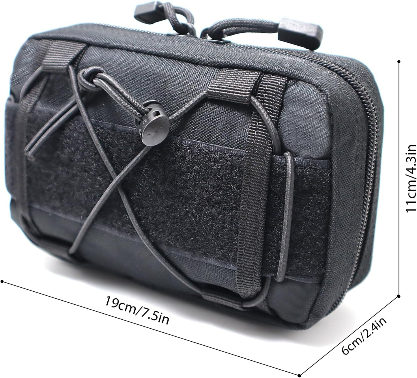 Skiennix Tactical Molle Admin Pouch - Compact Utility EDC Tool Bag | Small Waist Pack for Phones & First Aid