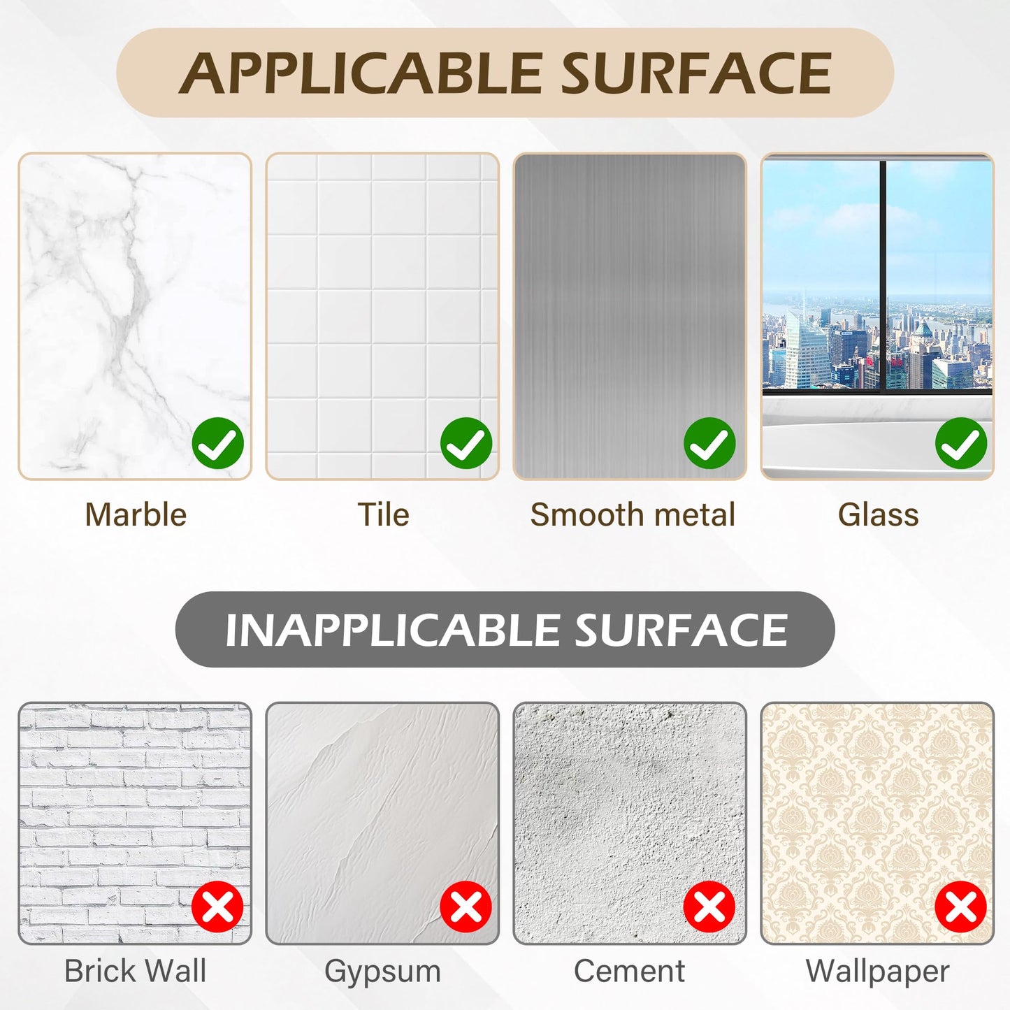 Ninth Five Shower Suction Cup Hooks, Heavy Duty Bathroom Wall Hooks for Towels, Robes, Loofahs, Removable Metal Hook for Tile Glass Mirror, No Drill(4 Pack, Black)