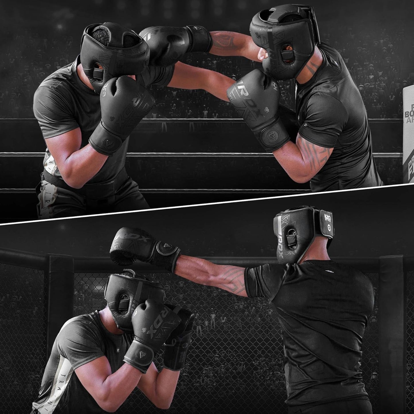 RDX Boxing Headgear - Adjustable Padded MMA Training Helmet for Kickboxing & Sparring | Muay Thai, Karate, Taekwondo