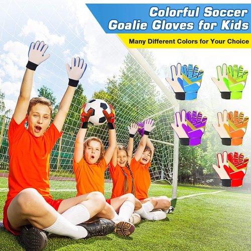 Jalunth Goalkeeper Soccer Gloves - Youth Anti-Slip Latex Palm for Boys & Girls | Comfortable Fit