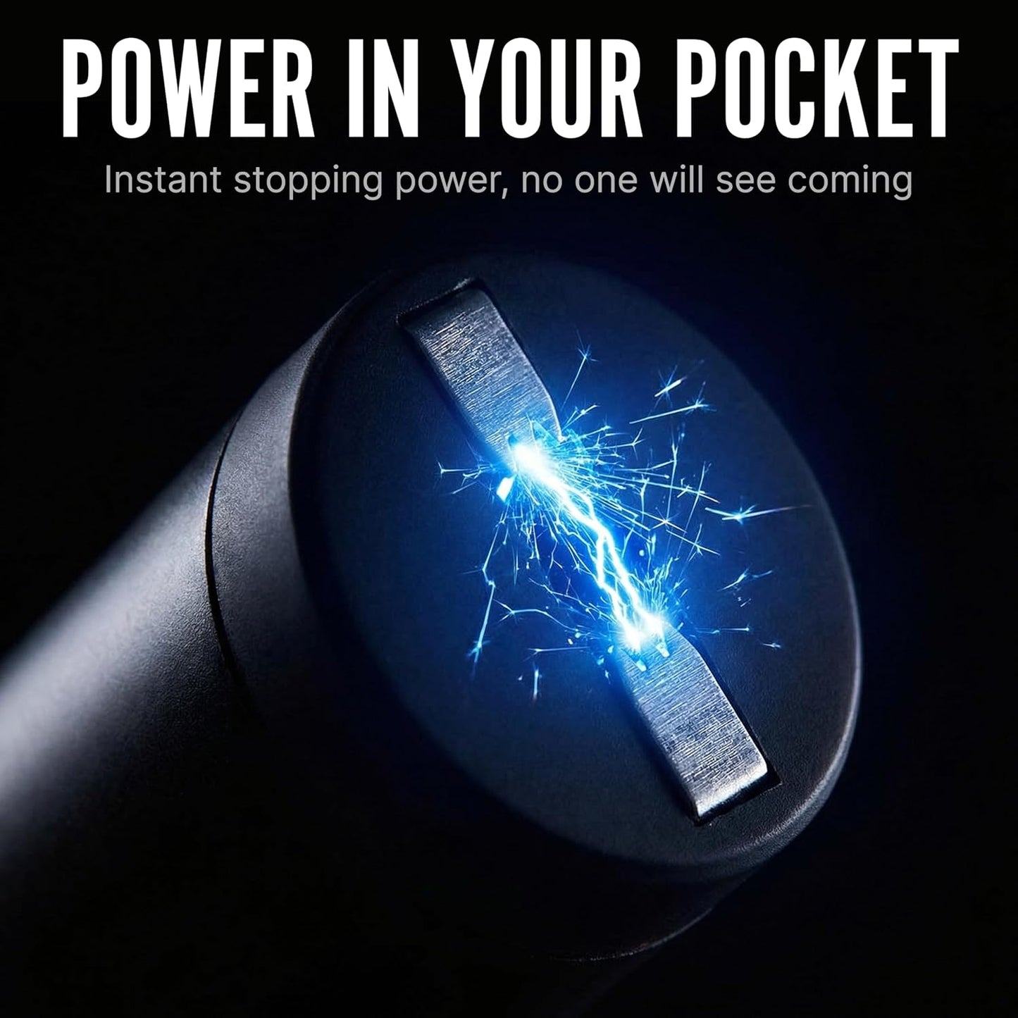 Streetwise Pain Pen Stun Gun - 25,000,000 Volts Tactical Self-Defense Tool | USB Rechargeable, Compact Design