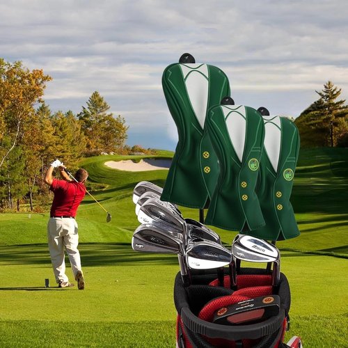 VGEBY Covers Soft Covers Elastic Neckline Headcovers Sunscreen Covers(No. 1 Wood Pole Cover)