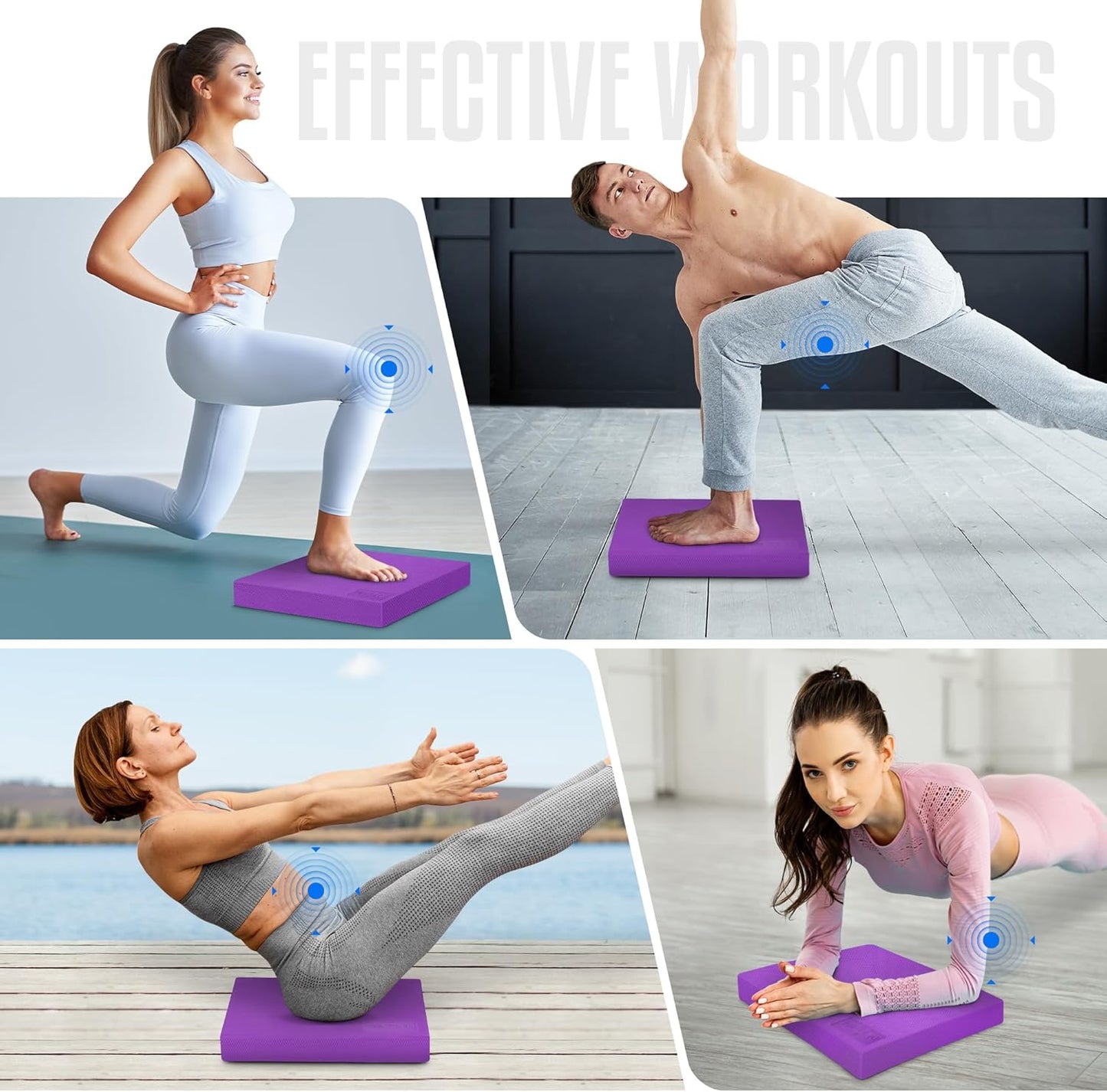 Yes4All Balance Pad - Nonslip TPE Foam for Fitness, Yoga & Stability Training | Available in L, XL, XXL