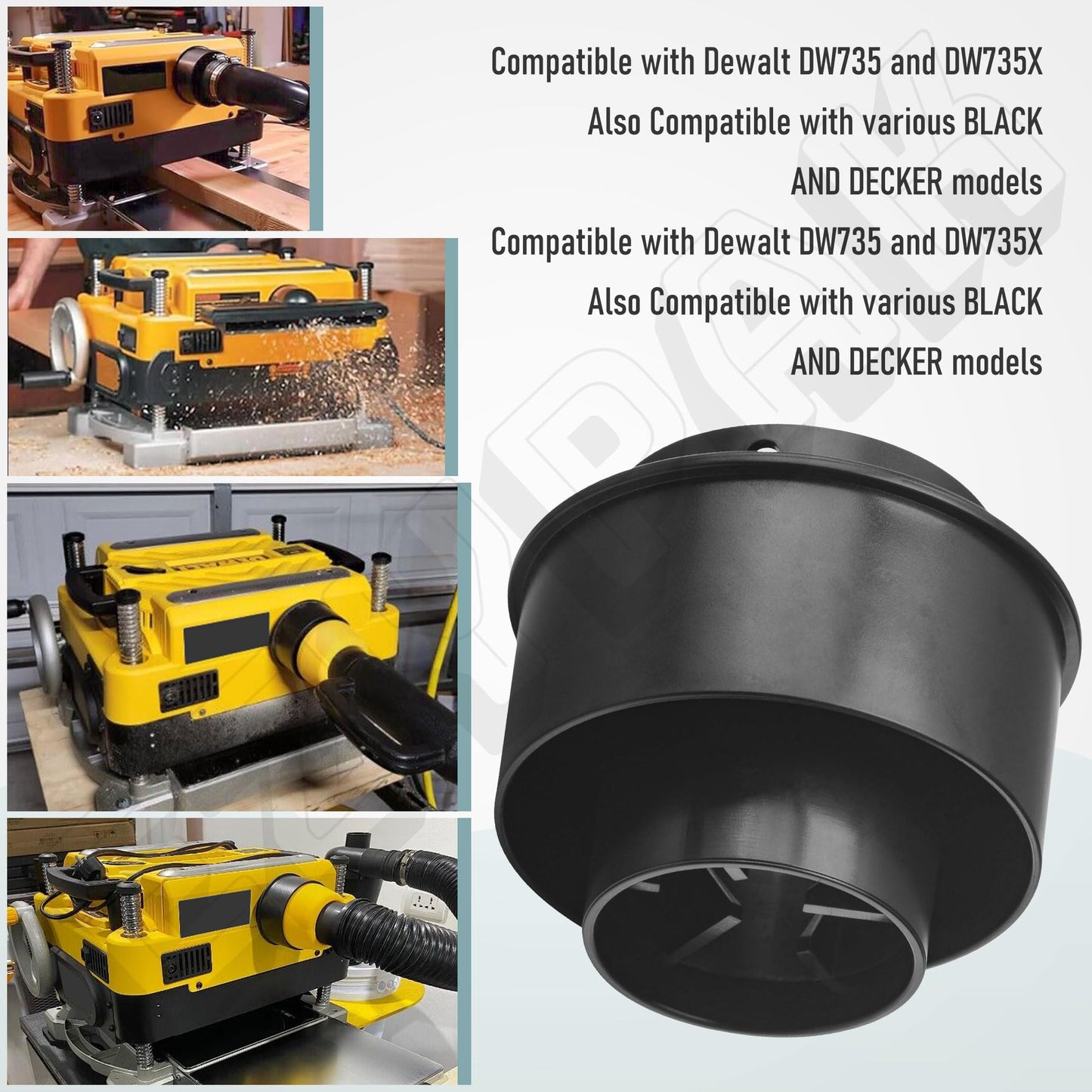 514001148 Planer Vacuum Adaptor for Dewalt DW735 and DW735X, Replace 5140011-48