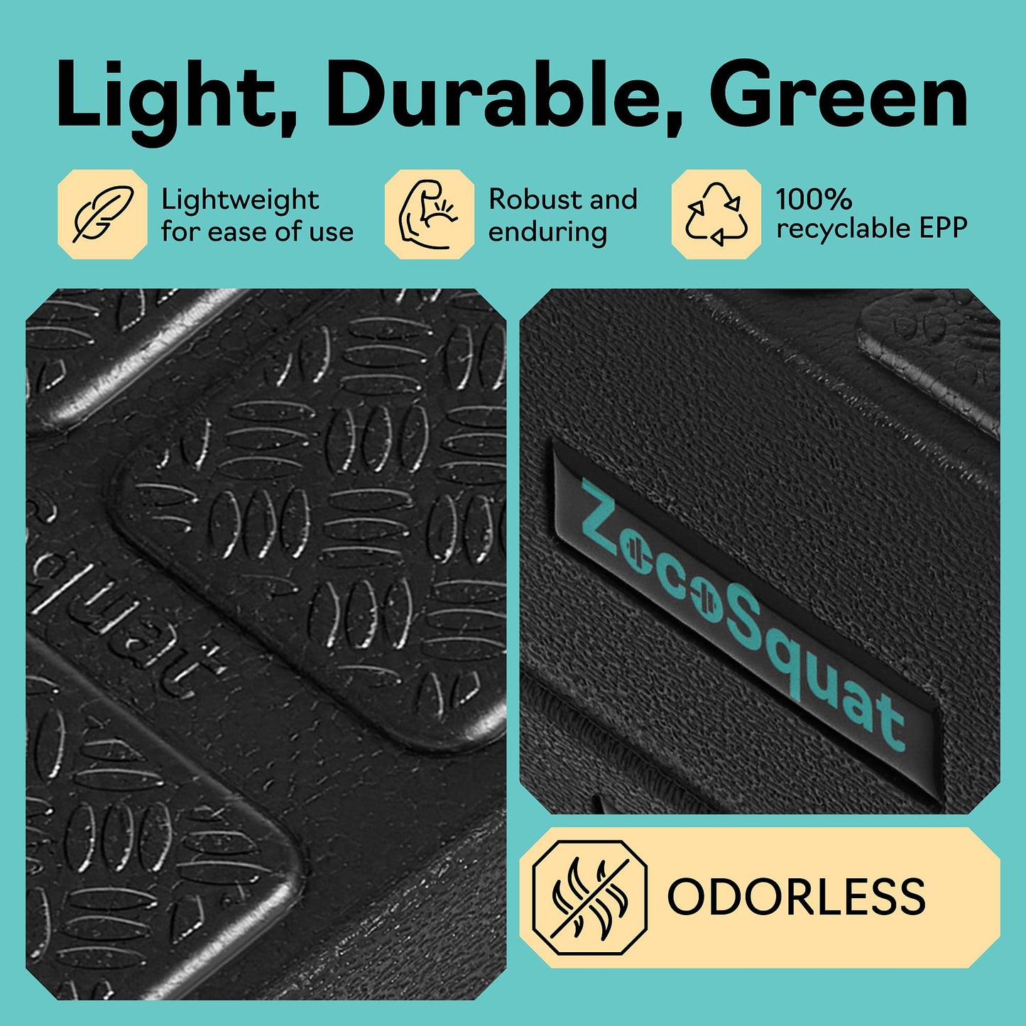 Squat Wedge Block Set of 3 - 960 LBS Capacity - Slant Board for Calf Stretching with 5 Stackable Angles - Calf Stretcher Slant Board - Workout Equipment - EPP Material for Exercise Equipment & Physical Therapy