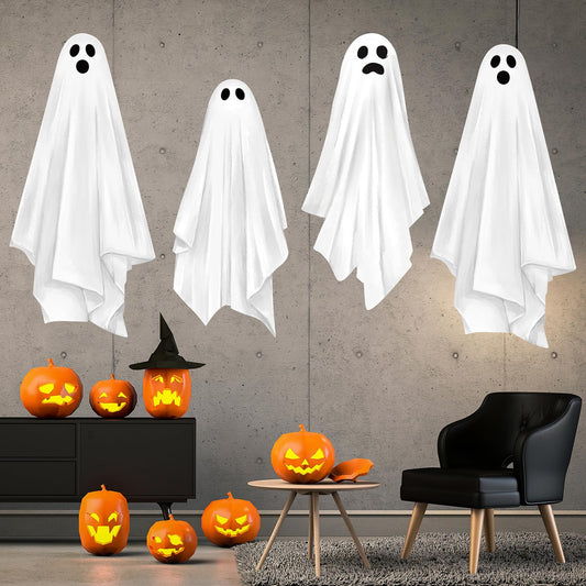 JarThenaAMCS Extra Large Halloween Wall Stickers Watercolor Ghost Wall Decals Room Mural Stickers for Home Classroom Party Decoration, 2 Sheets,35.4 x 11.8 Inch