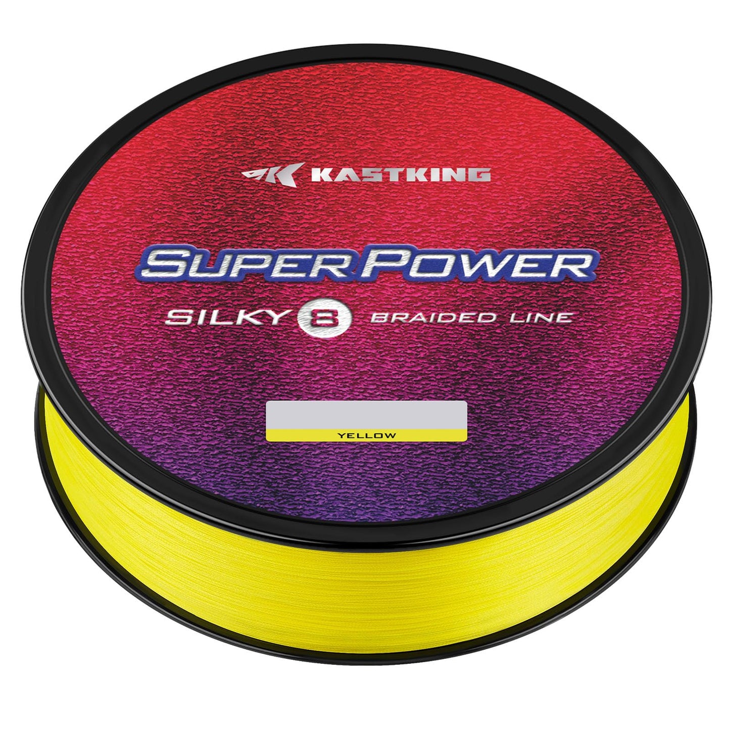 KastKing Superpower Silky8 Braided Fishing Line, Yellow, 8 Strands, 80 LB, 500 Yds