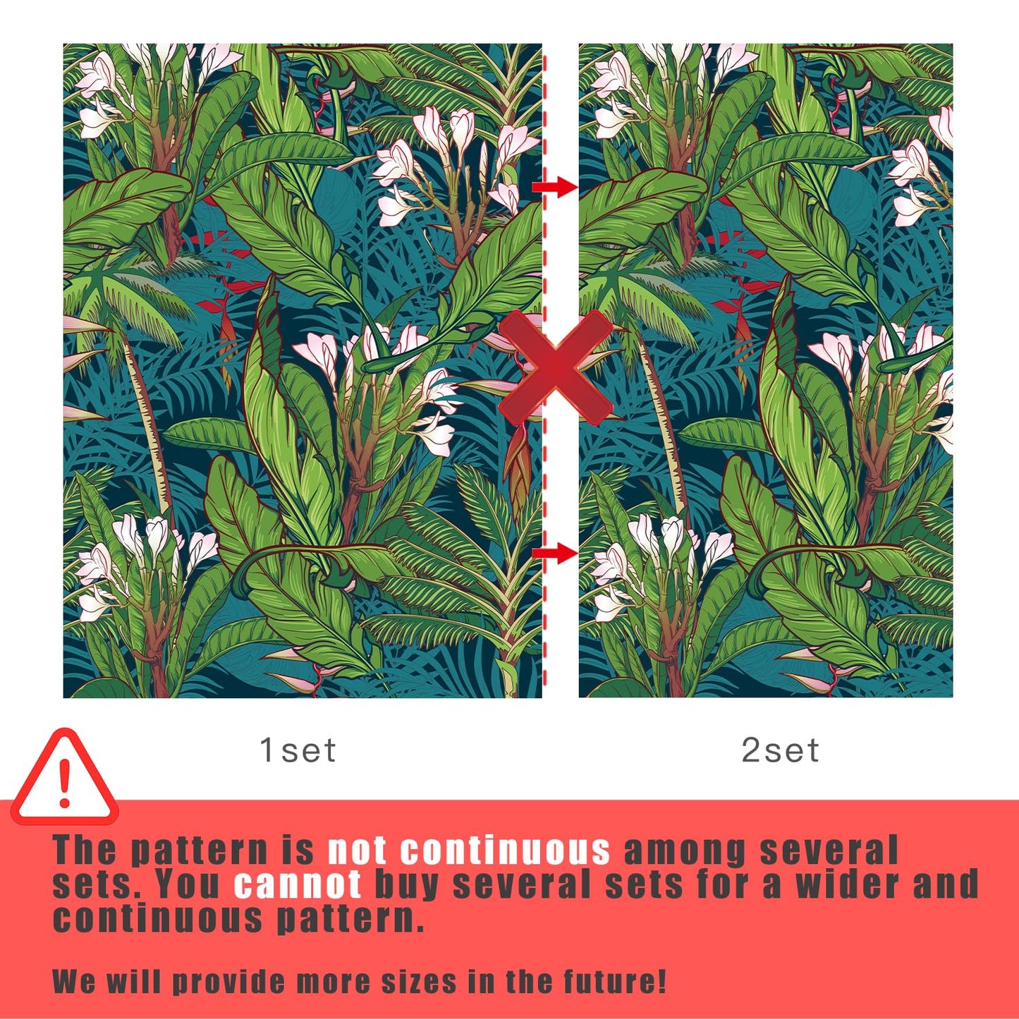 Flortlias Peel and Stick Floral Wall Mural, Leather Textured Vinyl Self-Adhesive Wallpaper for Bedroom Living Room Accent Wall Decor, Urban Tropical Plants, Dark, 92''x125''