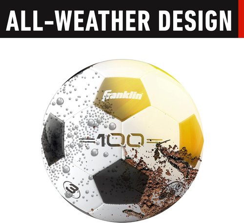 Franklin Sports Soccer Balls - Youth & Adult Sizes 3, 4, 5 - Black & White - Single & Bulk Packs