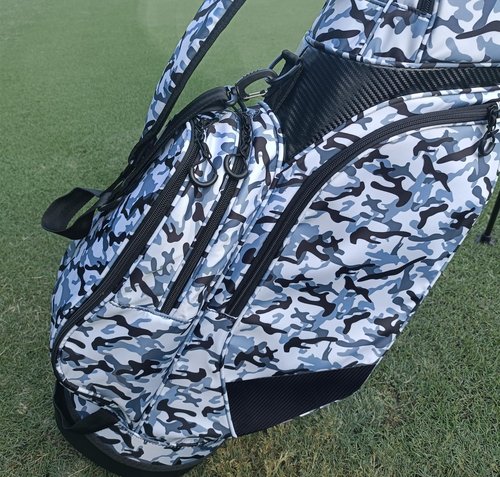 Lightweight Waterproof Golf Cart Bag with Portable Handle – Durable Golf Club Organizer with Multiple Pockets for Men & Women (Urban Camouflage)